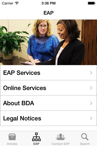 Bensinger, DuPont & Associates EAP screenshot 3