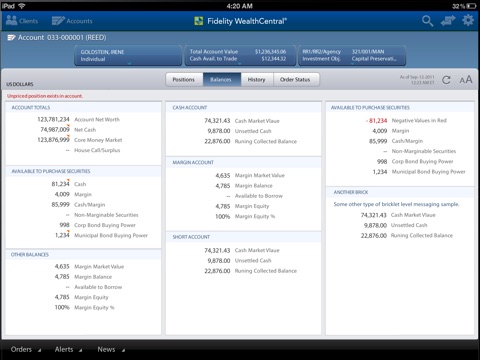 WealthCentral Mobile for iPad screenshot 3