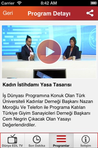 Dünya EDL TV screenshot 4