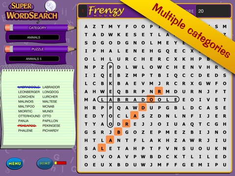 Super Word Search! - Seek and Find Puzzles screenshot 4