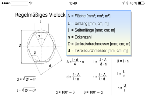 Umgestellte Formeln Mathematik Physik Lite screenshot 4