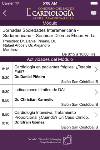 L Congreso Chileno de Cardiología y Cirugía Cardiovascular 2013 screenshot 4