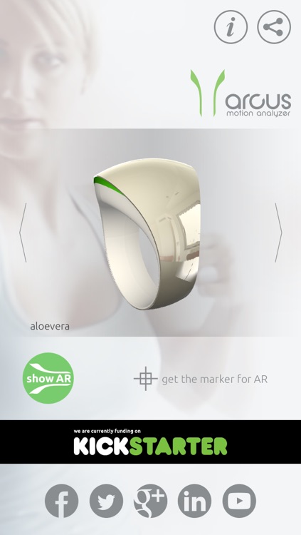 ARcus - The Arcus Motion ring 3D Augmented Reality application.