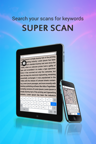 Super Scan - the ultimate scanner with ocr, filtering, organizing and sharing of your documents screenshot 2