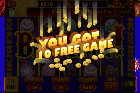 777 Big Crazy Candy Slots - The Sweet Lucky Casino Slot Machine screenshot 3