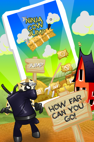 Ninja Cow Jump: Hay Season Adventure screenshot 3