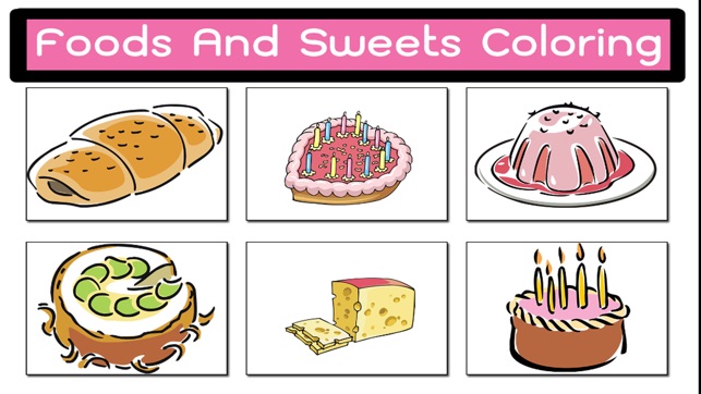 Amazing Foods And Sweets Colorful Drawings(圖2)-速報App