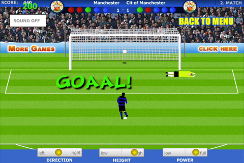 Penalty League Soccer Heads - KaiserGames™ free fun multiplayer football goal keeper ball game for champions and team manager screenshot 2