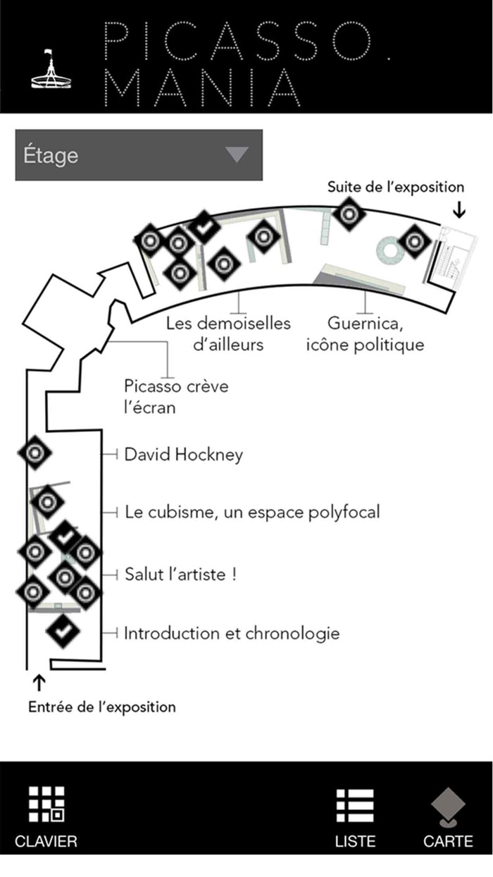 Picasso.mania, LApplication officielle de lexposition