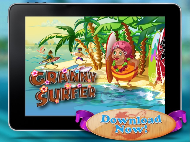 Granny Surfer HD - Crazy Big Wave Tropic