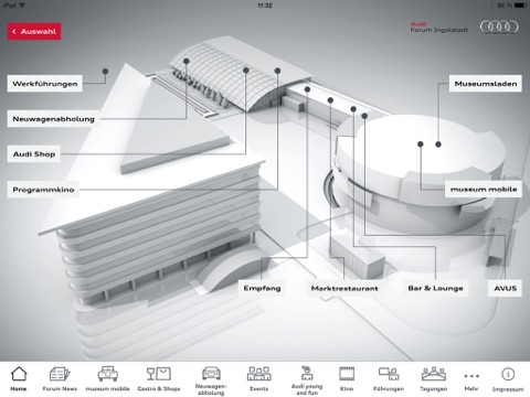 Audi Forum Ingolstadt, Audi Forum Neckarsulm screenshot 2