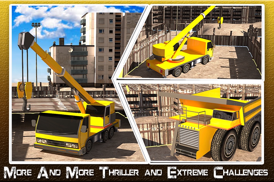 Construction Truck Simulator: Extreme Addicting 3D Driving Test for Heavy Monster Vehicle In City screenshot 3