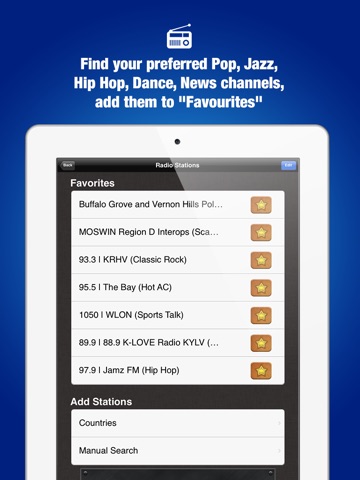 World Radio Pro HD - Live Internet Radio Stations for Music, News, Sports, Weather, Talk Shows and more! screenshot 3
