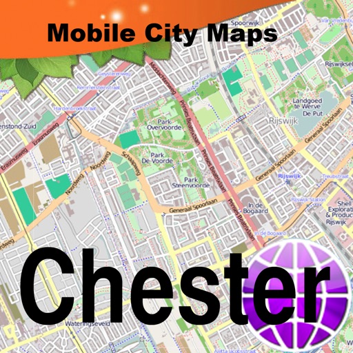 Chester UK Street Map