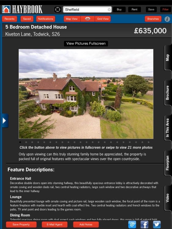 Haybrook Property Search - For iPad