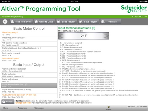 Altivar Programming Tool screenshot 2
