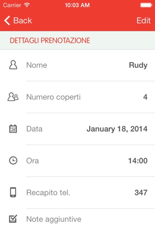 Mangia&Lete reservation book digitale per ristoratori screenshot 4