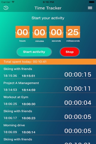 Grepix's Time Tracker Plus screenshot 2