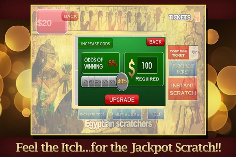 Jackpot Lotto Scratchers - Lucky Party, Egyptian, Texas, Beach & Grand Prix Edition Magic Lottery screenshot 4