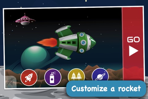 Space Race for Babies: Rockets vs Ufo! screenshot 2