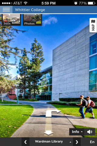 Whittier College screenshot 2