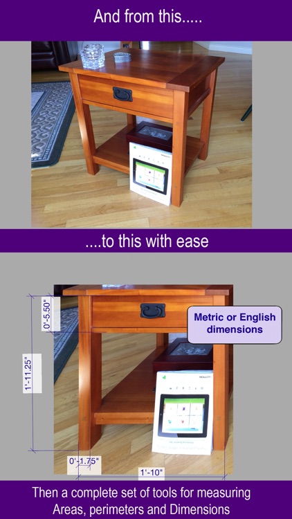 Tape Measure length and area for wall photos A.I.