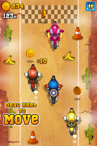 Moto-cross Mountain Hill Dirt Bike High-way Stunt Rider - Free Kid-s Race Game screenshot 2