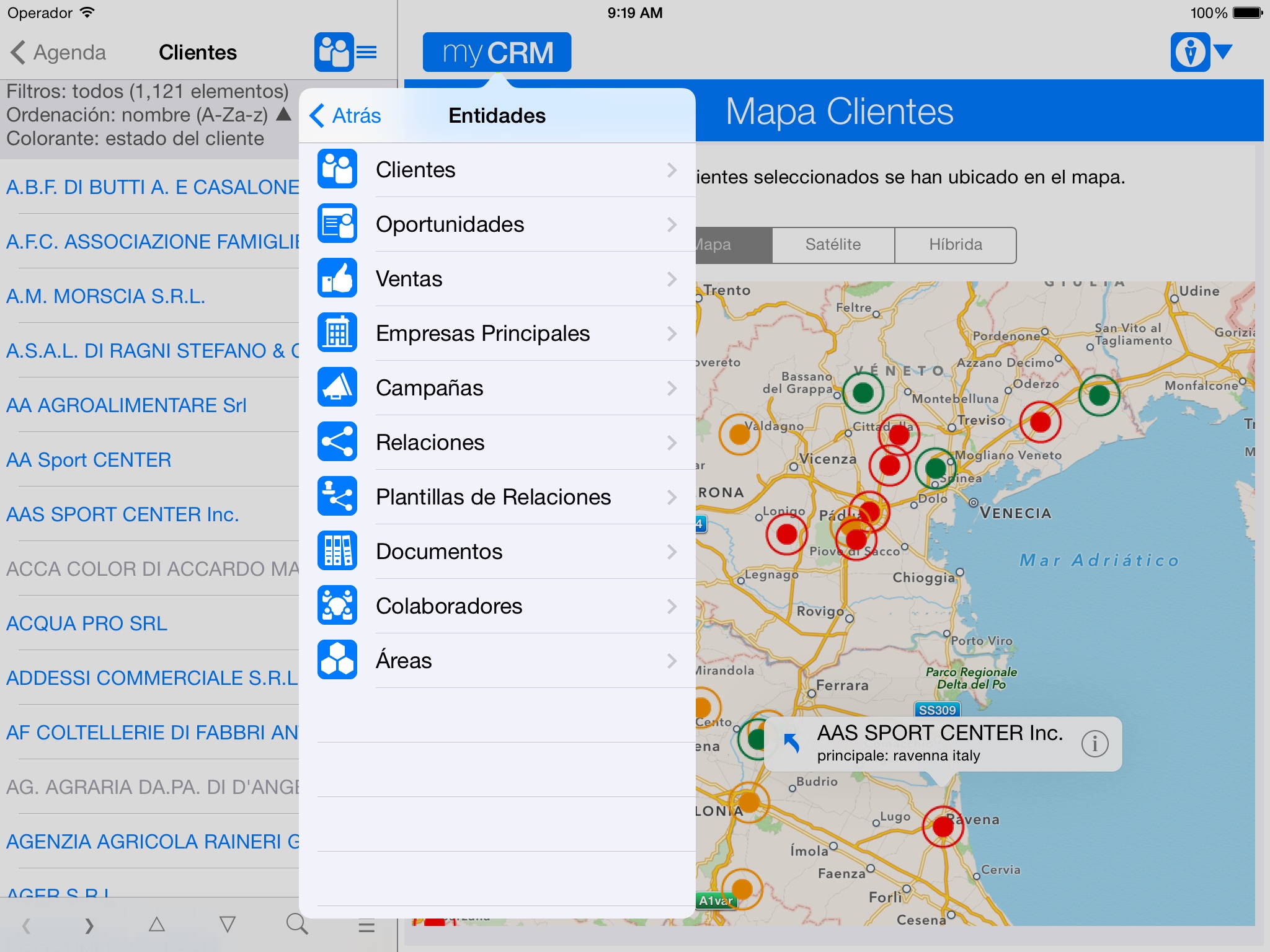 myCRM for iPad screenshot 2
