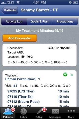 Rehab Optima Mobile screenshot 2