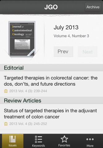 JGO - Journal of Gastrointestinal Oncology screenshot 2