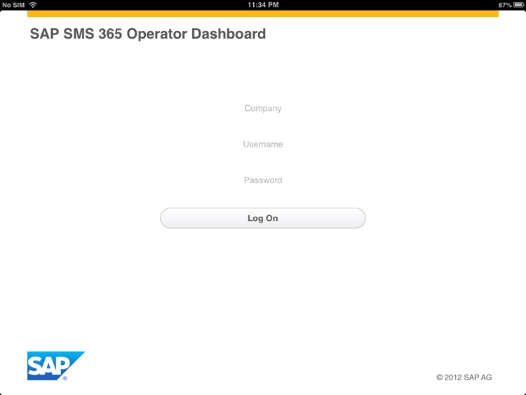 SAP SMS 365 Operator Dashboard