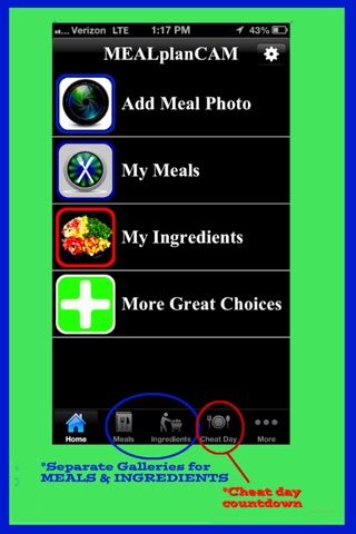 Meal Plan Camera for Dieters / Healthy Eaters!  Quick Meal Tracking for Weight loss! screenshot 2