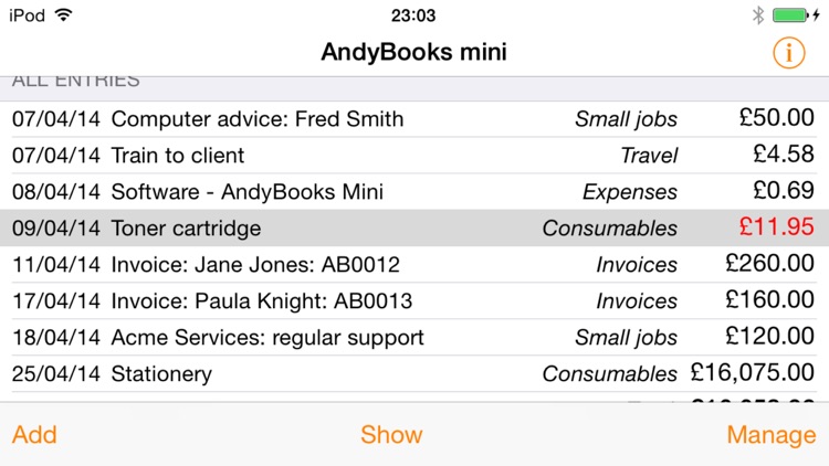 AndyBooks Mini