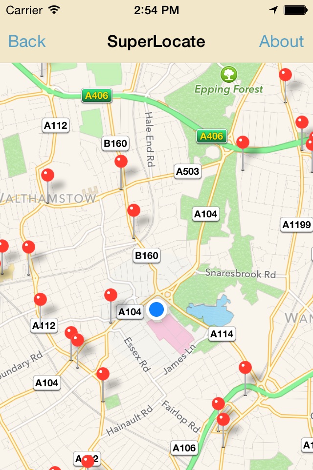 SuperLocate Supermarket Locator, find the nearest food shops to you screenshot 2