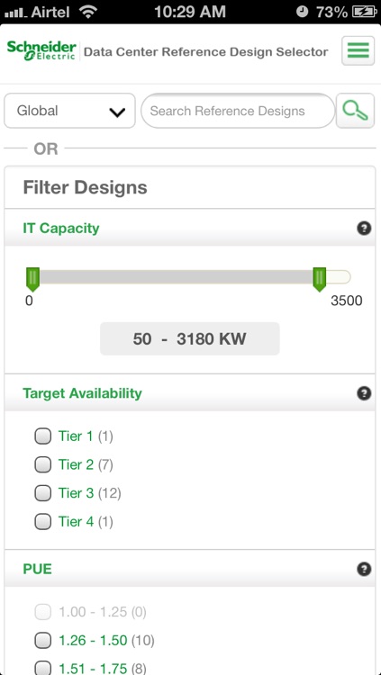 Data Center Reference Design Selector