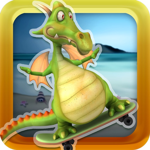 A Flying Dragon World Skateboard Racing Game - Free Version