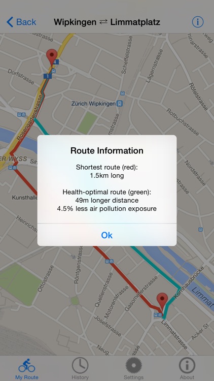 hRouting - The Health-Optimal Route Planner