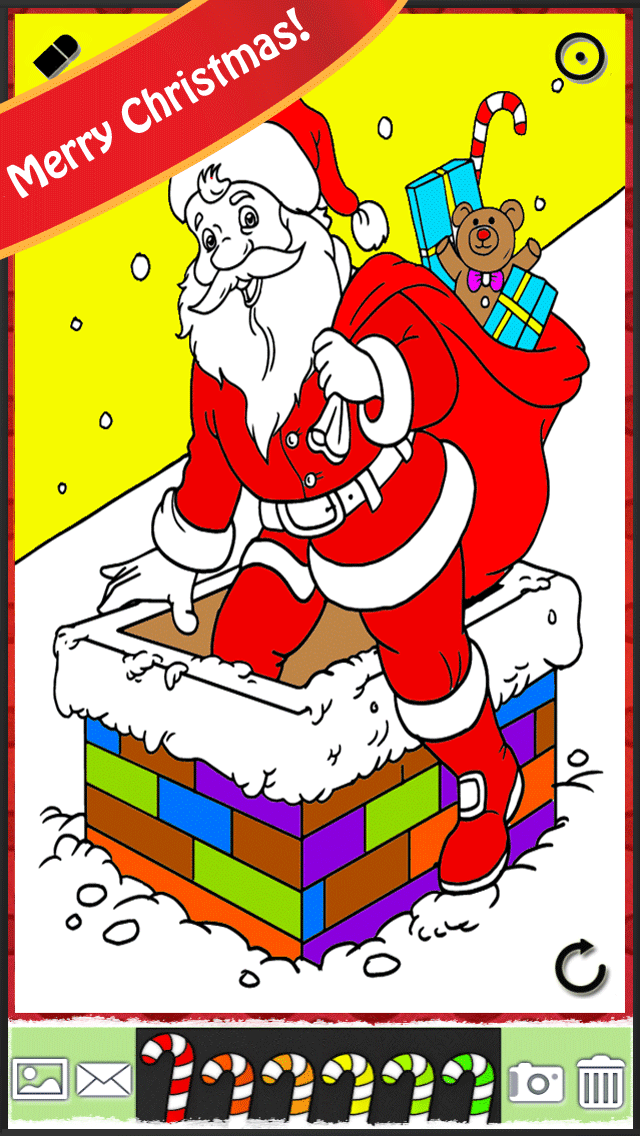 How to cancel & delete Christmas Coloring Book FREE: Snowy Xmas, Snowflakes, & Santa Claus Edition from iphone & ipad 1