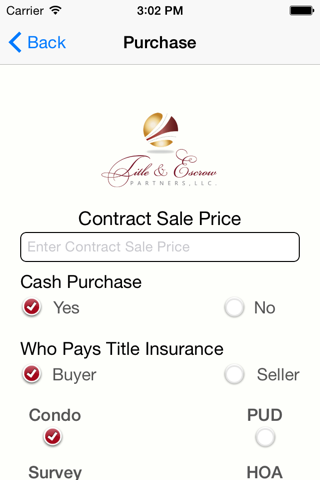 Title & Escrow Partners. screenshot 2