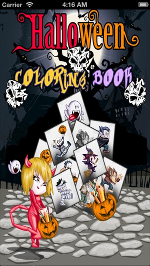 Halloween Spooky Coloring Book for Kids(圖1)-速報App