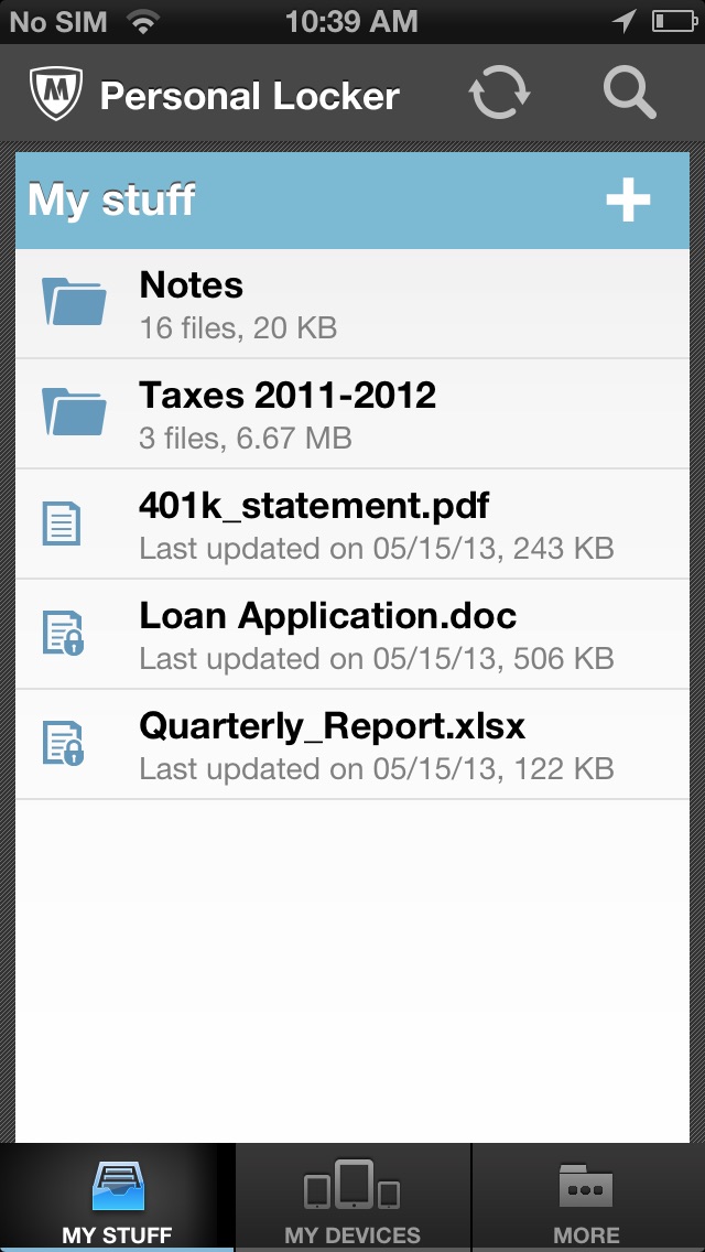 MCAFEE PERSONAL LOCKER 1.5.0 IOS GAME GIẢI TRÍ MCAFEE PERSONAL LOCKER 1.5.0 IOS