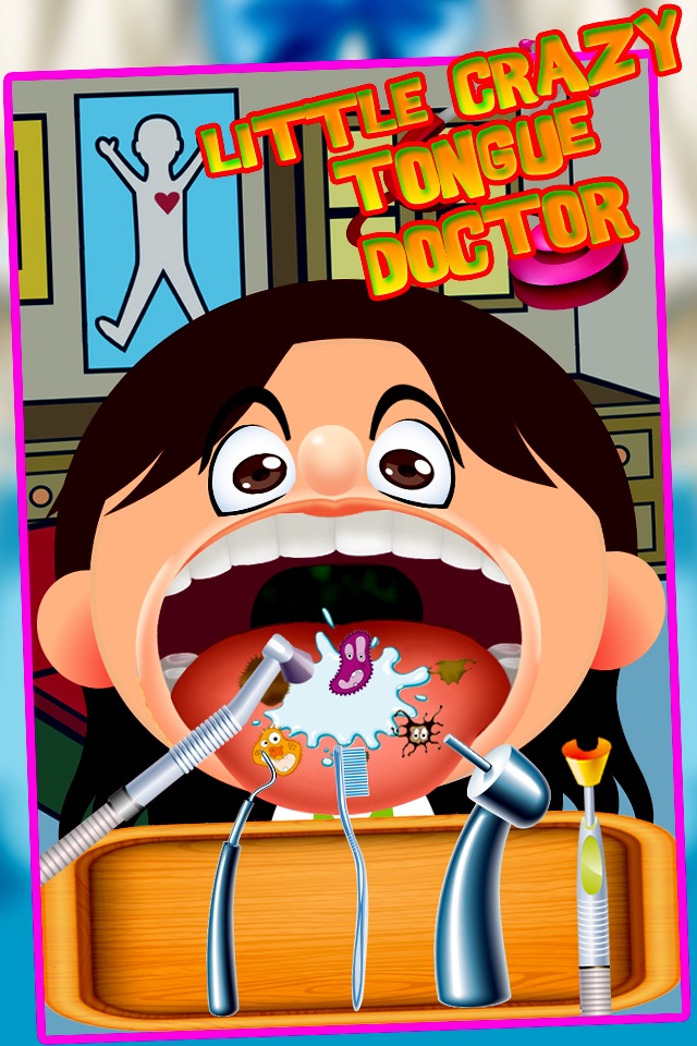 Little Crazy Tongue,Dentist(teeth) and Face Doctor(dr) - Fun Kids Games screenshot 3