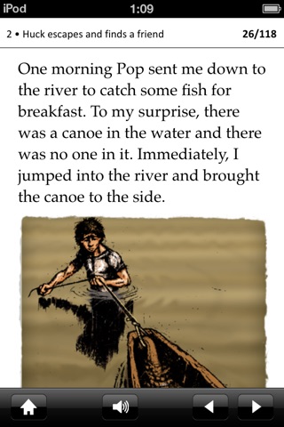 Huckleberry Finn: Oxford Bookworms Stage 2 Reader (for iPhone) screenshot 2