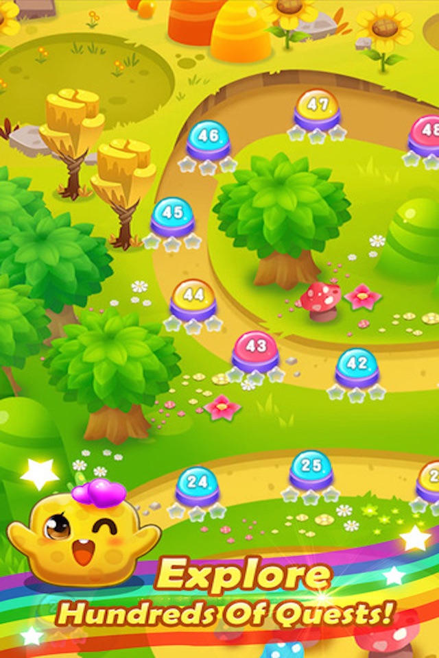 Sugar Sweet Crunch - Race and Match 3 Puzzle Blast game screenshot 4