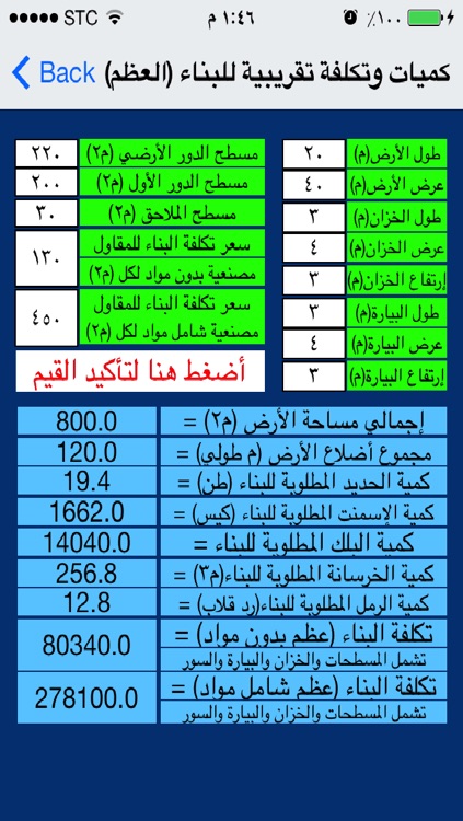 تكلفة البناء