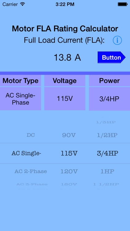 Motor Full Current Calculator