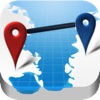 AtoB Calculadora de Distancia Gratis—fácil y rápida medida de rutas en aire o en coche desde punto A hasta punto B para viajes y más