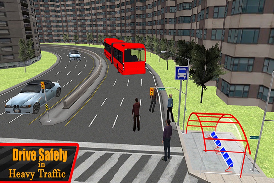 3D Metro Bus Simulator - Public transport service & trucker parking simulation game screenshot 3