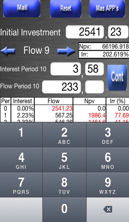 NPV & IRR Calculator