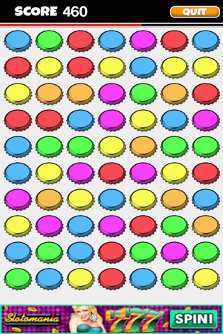 A Soda Pop Match Game: Connect Three Bottle Caps - FREE screenshot 2